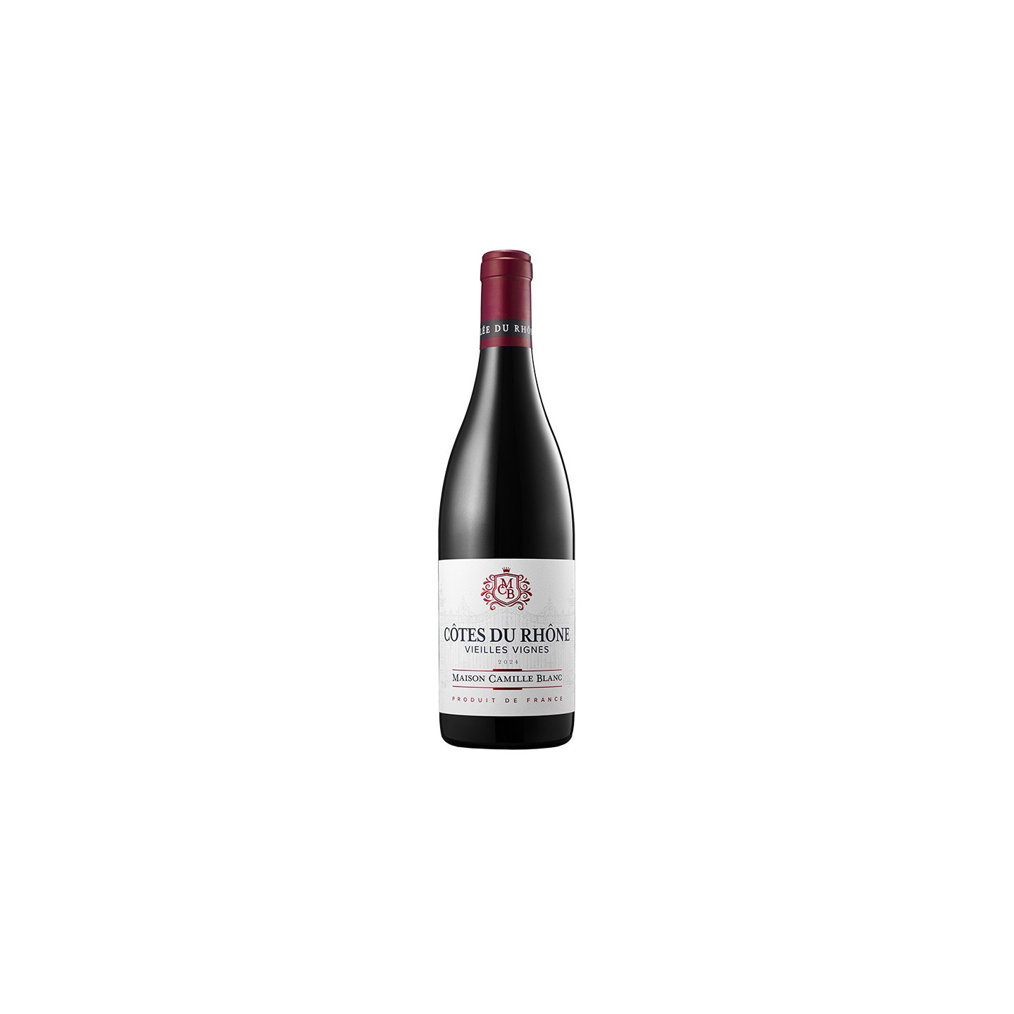 Maison Camille Blanc - Côtes du Rhône Rouge - Vieilles Vignes  8,90 €