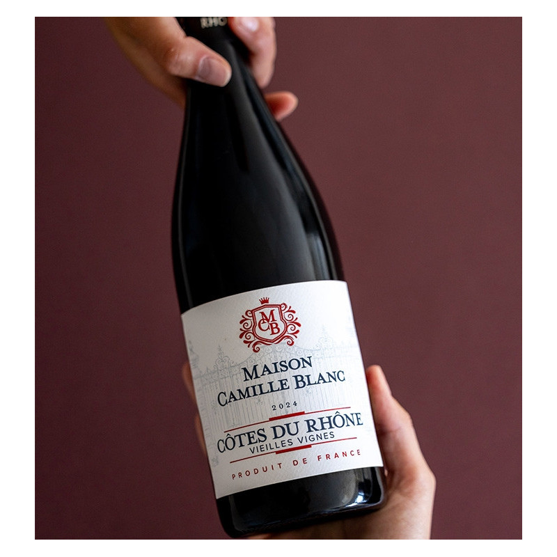 Maison Camille Blanc - Côtes du Rhône Rouge - Vieilles Vignes  8,90 €