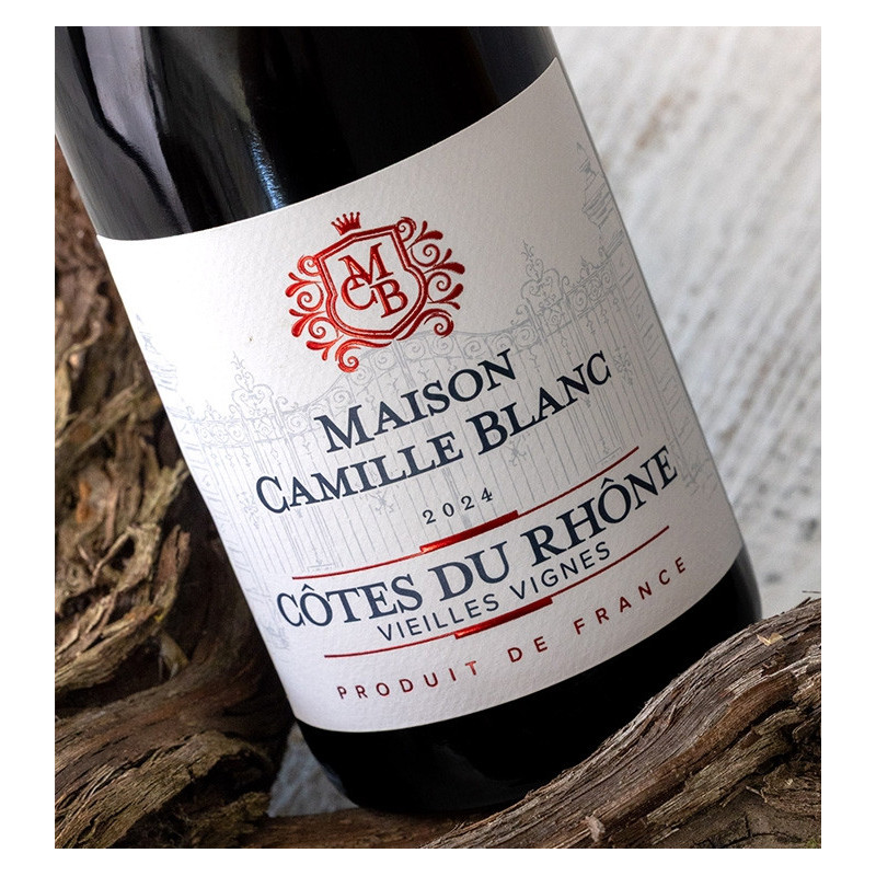 Maison Camille Blanc - Côtes du Rhône Rouge - Vieilles Vignes  8,90 €