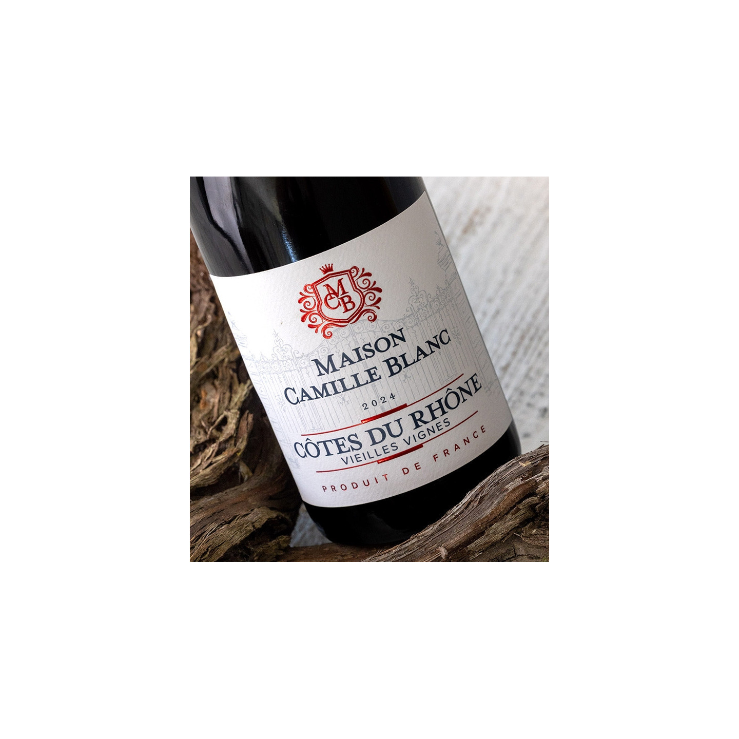 Maison Camille Blanc - Côtes du Rhône Rouge - Vieilles Vignes  8,90 €