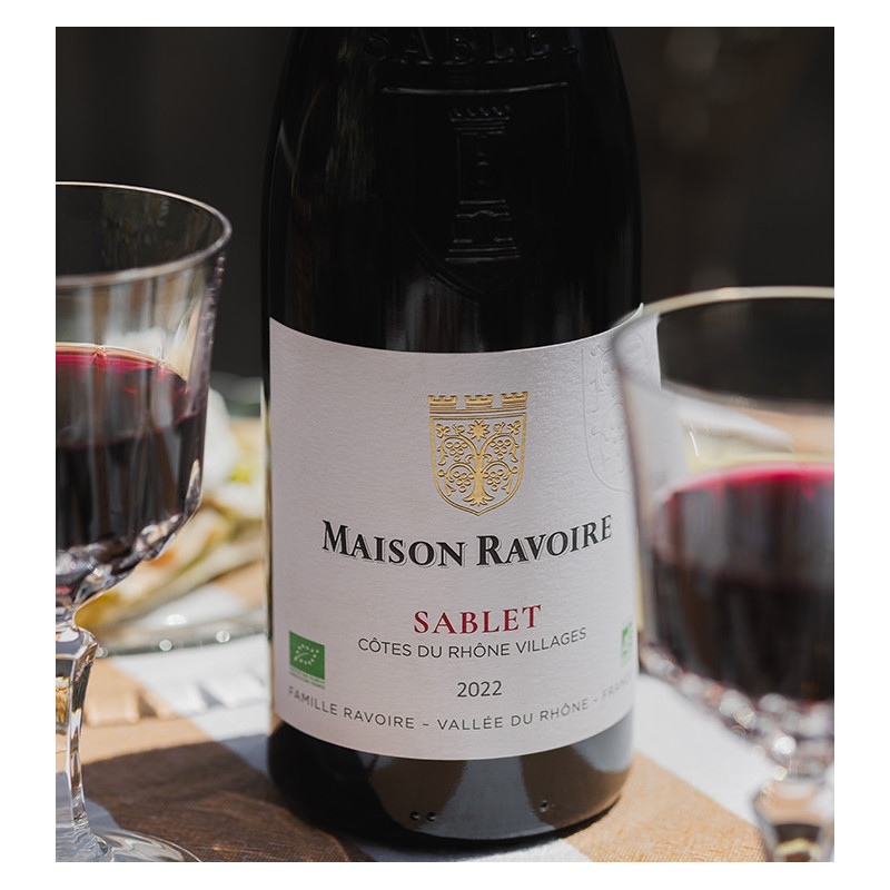 Maison Ravoire - Côtes du Rhône Villages Sablet BIO Rouge  8,90 €