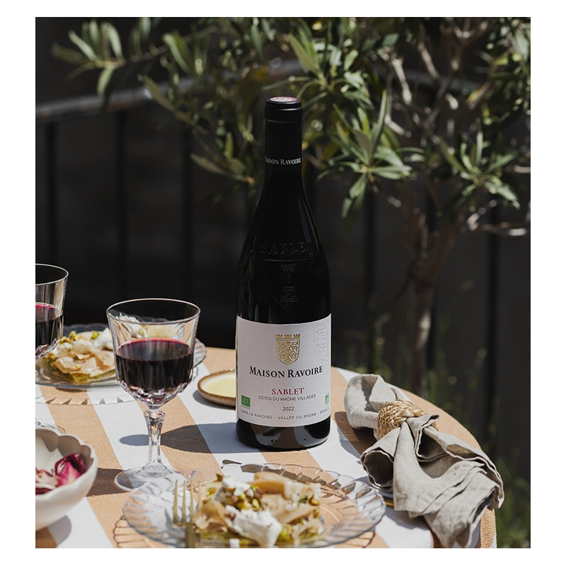 Maison Ravoire - Côtes du Rhône Villages Sablet BIO Rouge  8,90 €