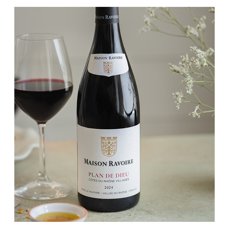Maison Ravoire - AOP Côtes du Rhône Villages Plan de Dieu Rouge  8,90 €