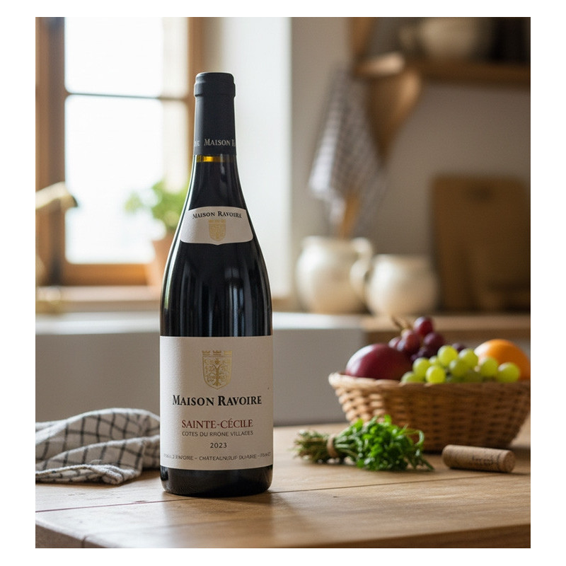 Maison Ravoire - AOP Côtes du Rhône Villages Sainte-Cécile Rouge  8,70 €