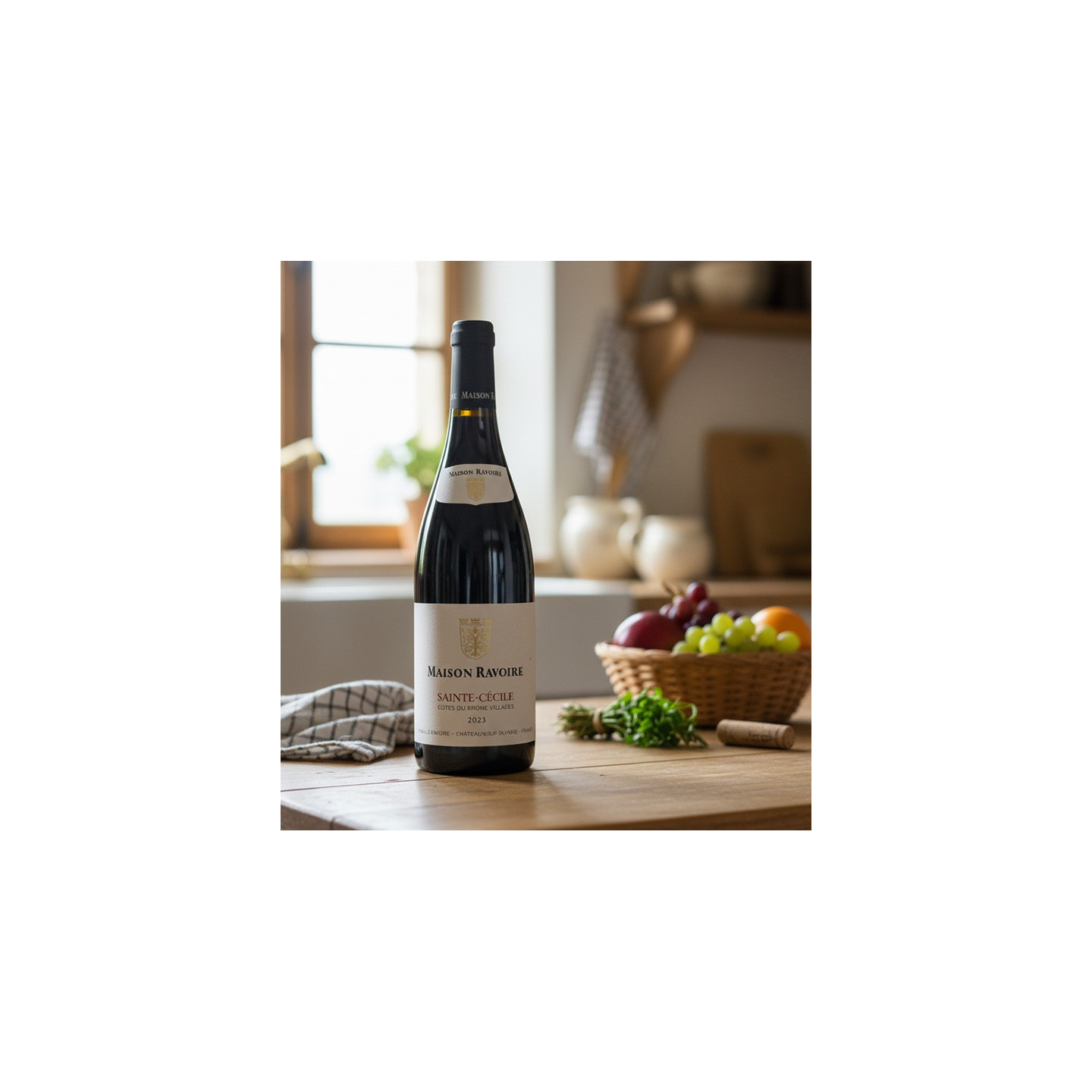 Maison Ravoire - AOP Côtes du Rhône Villages Sainte-Cécile Rouge  8,70 €