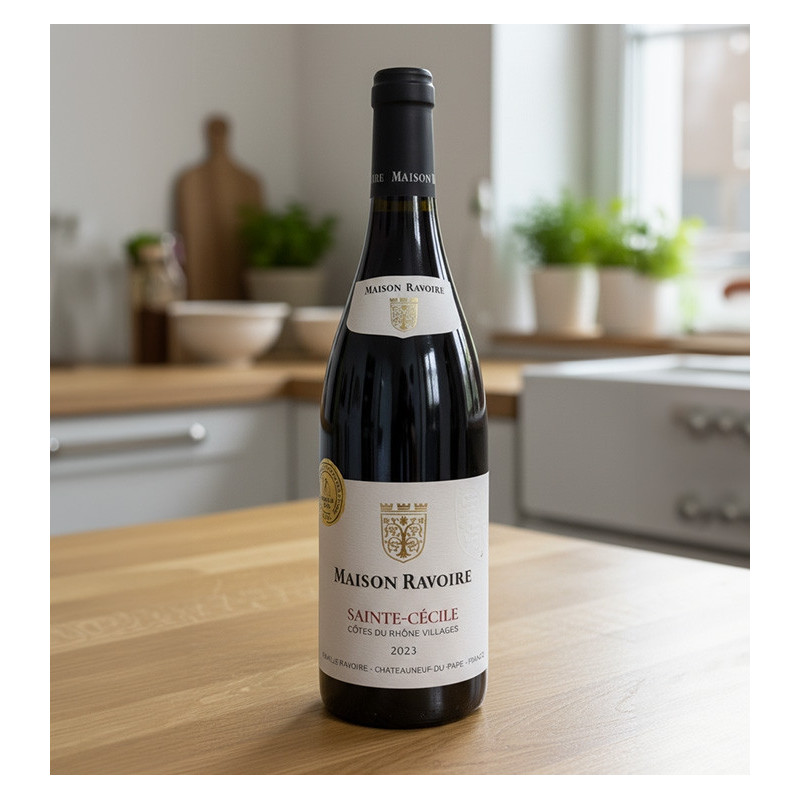 Maison Ravoire - AOP Côtes du Rhône Villages Sainte-Cécile Rouge  8,70 €