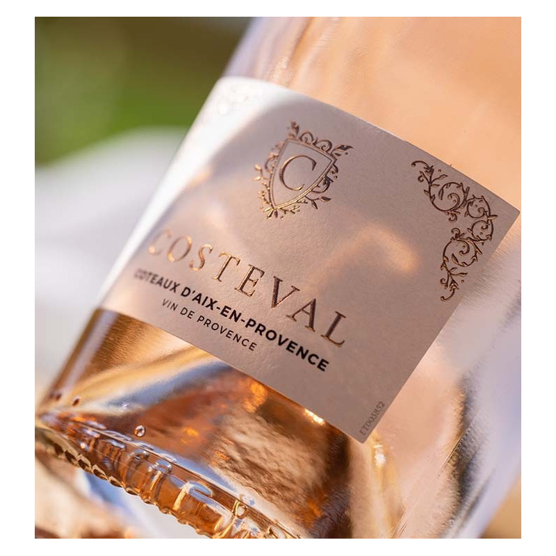 Costeval - AOP Côteaux d'Aix en Provence Rosé  9,50 €