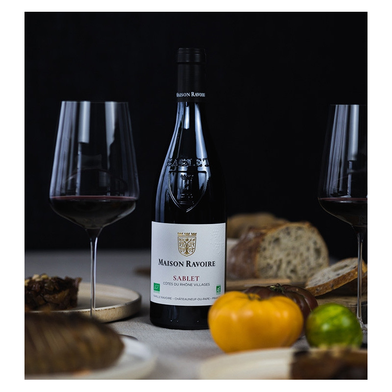 Maison Ravoire - Côtes du Rhône Villages Sablet BIO Rouge  8,90 €