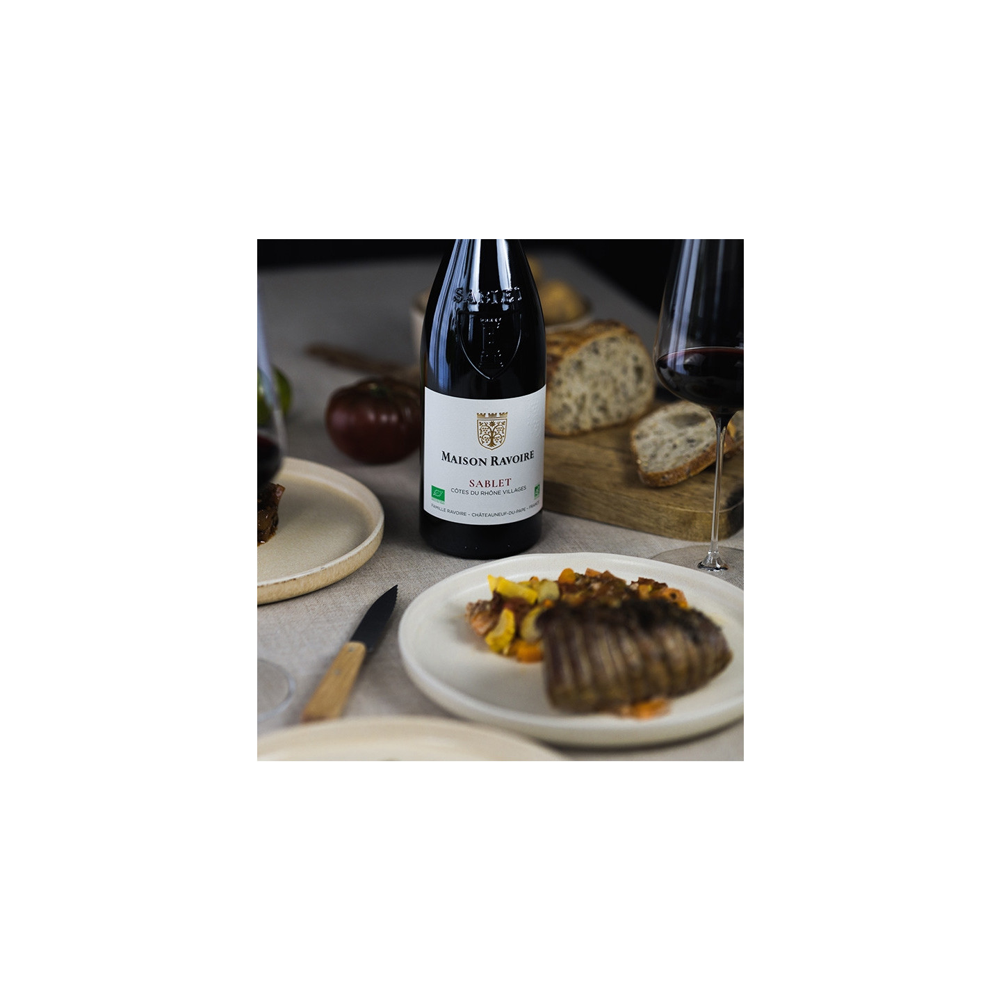 Maison Ravoire - Côtes du Rhône Villages Sablet BIO Rouge  8,90 €