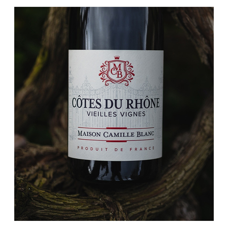 Maison Camille Blanc - Côtes du Rhône Rouge - Vieilles Vignes  8,90 €